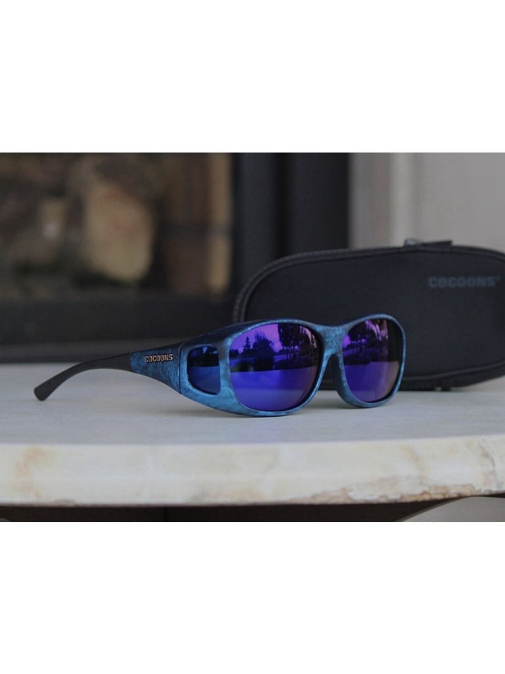 Cocoons Glasses Blue Ink Cocoons Polarized Flex2Fit Slimline Sunglasses